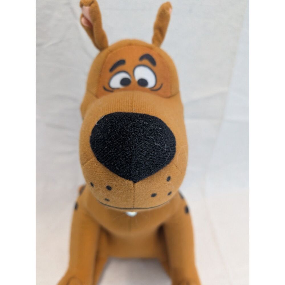 Scooby-Doo 12" Sitting Plush Brown Dog Blue Collar SD Tag 2022 Stuffed Toy